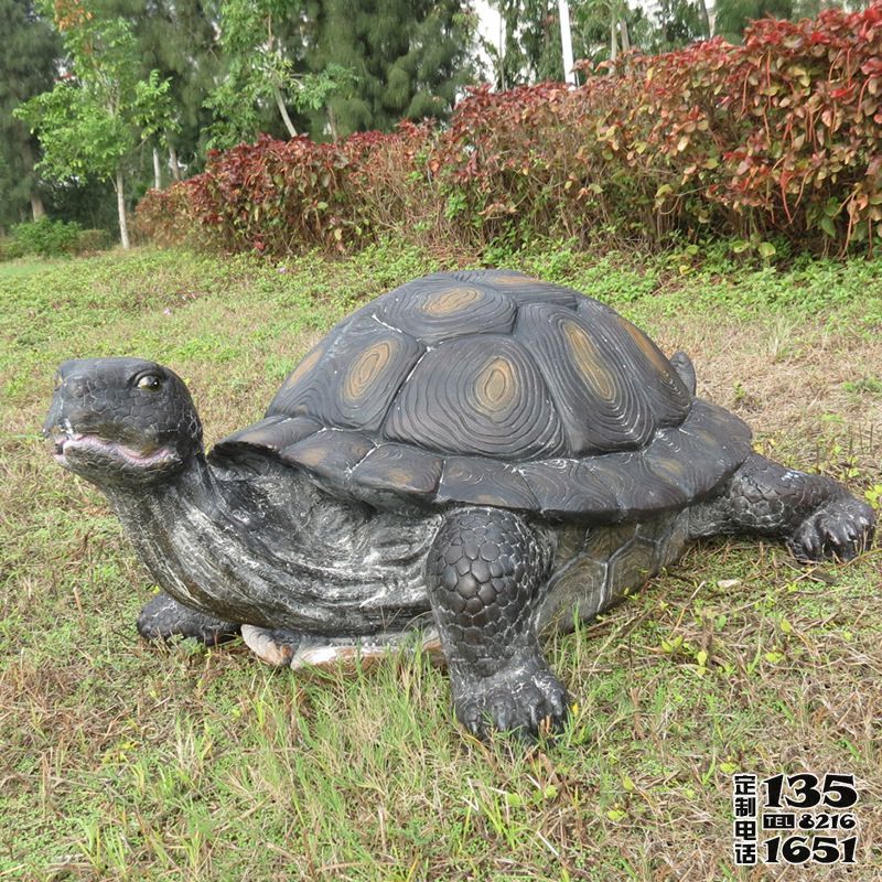 戶外草坪創(chuàng)意仿真動物玻璃鋼烏龜?shù)袼? title=